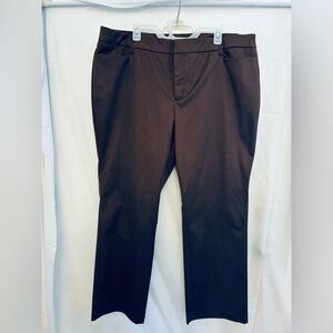 NWOTG 20W brown Charter Club Slim It Up,light stretch, dress pants, straight leg